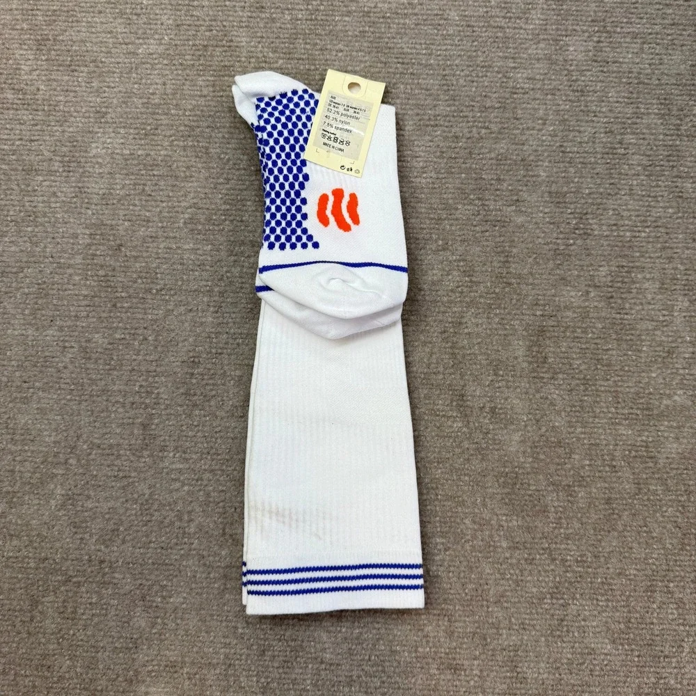 Speum Women's US 7-9 White Compression Knee High Socks Support for Running